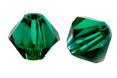 Swarovski 5301 Emerald Beads 12 Vintage