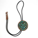 Bell  Turquoise & Copper Corinthian Bolo Tie