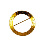Bond Boyd Gold Circle Pin Brooch Vintage