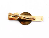 Back of Texas Dept of Safety Gold Filled Diamond Tie Bar Clip 