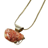 Desert Rose Trading Sterling Pink Agate Necklace