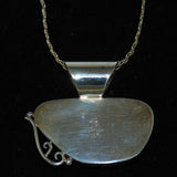 Sterling Pink Agate Necklace