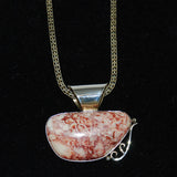Desert Rose Trading Sterling Pink Agate Necklace