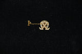 Vintage Chi Omega 10k Gold Pearl Pin
