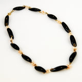 Black and Angel Skin Coral Necklace