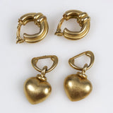 Erwin Pearl Gold Heart Earrings