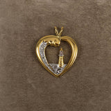 Gold Vermeil Faith Heart Pendant