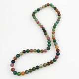 Fancy jasper round gemstone beads