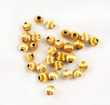 14K Gold Filled Fluted Round Beads