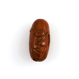 Chinese Carved Hediao Wiseman Bead