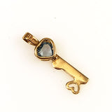 Gold Key to Your Heart Charm