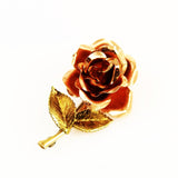Krementz Gold Rose Brooch Vintage