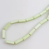 Lemon Chrysoprase (Citron) Rectangular Bead Strand