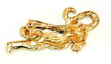 Back of Leopard Rhinestone Brooch by Roman Vintage