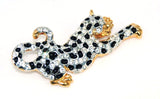 Leopard Rhinestone Brooch by Roman Vintage