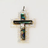 Mother of Pearl and Abalone Cross - Bethlehem