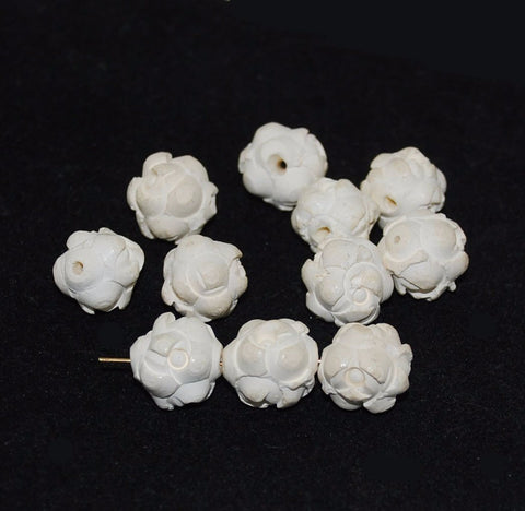 Meerschaum Carved Beads Rare 15mm