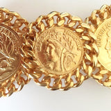 Mimi Di N Gold French Coin Belt Buckle
