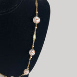 Vintage Murano Bead Gold Filigree Necklace