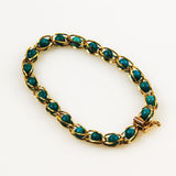 Turquoise and Gold Bracelet