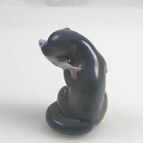 Royal Copenhagen Otter with Fish Figurine #2333