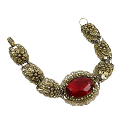 Victorian Revival Bracelet Vintage Red