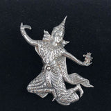 Sterling Goddess Brooch Siam