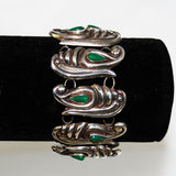 Mexican Green Onyx Sterling Bracelet