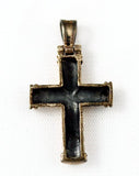 Back of Sterling Rope Cross Pendant