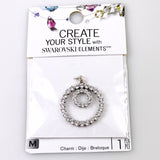 Swarovski Crystal Circle in Circle Pendant