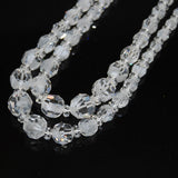 Swarovski Model 28 White Givre Graduated strands