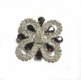 Swarovski Amethyst Rhinestone Brooch Vintage