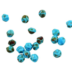 Turquoise Blue & Gold Beads Vintage