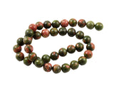 Unakite Round Gemstone Beads 10mm