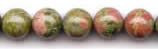 Unakite Round Gemstone Beads