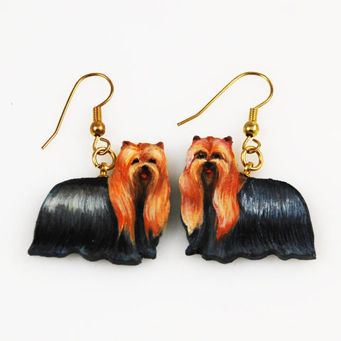 Yorkshire Terrier Painted Earrings