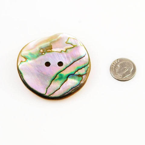 Large Abalone Shell Button