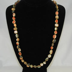 Abalone Shell Necklace Long Vintage
