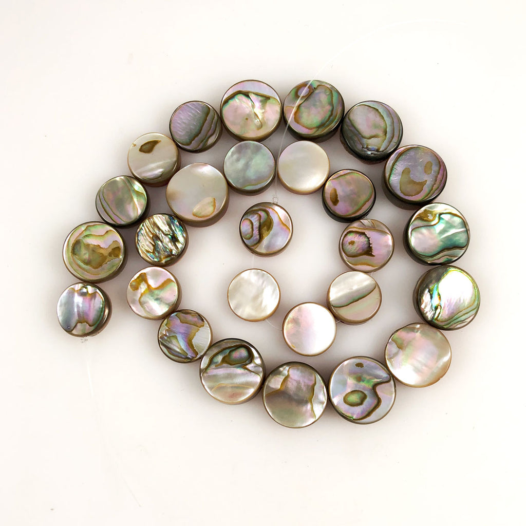 Abalone Shell Round Beads Strand