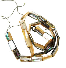 Abalone Shell Rectangle Beads Strand