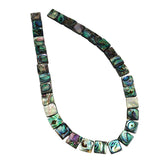 Paua Abalone Shell Square Beads