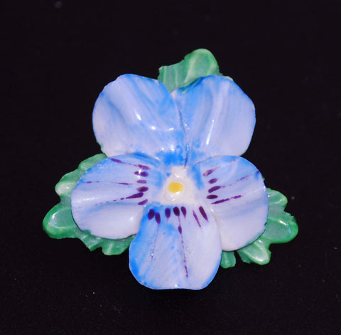 Royal Adderley Floral Pansy China Brooch