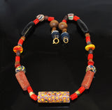 African Trade Bead Necklace BOHO