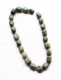 African Turquoise Rectangle Nuggets Strand