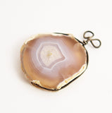 Banded Agate Slice Pendant