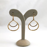 Anne Klein Gold & Rhinestone Earrings