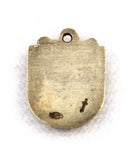 Back of Alkmaar, Netherlands Travel Shield Silver Charm