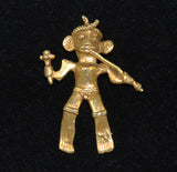 Gold Mayan Brooch Alva Museum Replicas Vintage