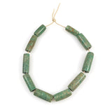 Antique Amazonite Trade Tube Beads