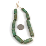 Antique Amazonite Trade Tube Beads